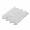 Apollo Tile Sample, 1X2 Polished Carrara Herringbone  11.8"X11.8" Mrbl Mosaic Tile APLKB99H04PGEC28 Sample - alternate 3
